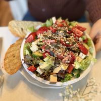 Big salad   at Cafe Hibiskus in Cologne