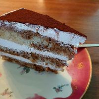 Tiramisu cake at Cafe Hibiskus in Cologne