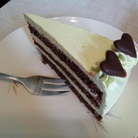Mint-chocolate-cake  at Cafe Hibiskus in Cologne