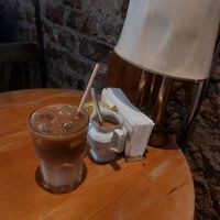 Iced vanille latte at Cafe Rotkehlchen - Venloer Str in Cologne
