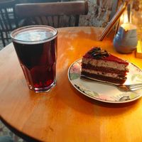 Orea-raspberry cake at Cafe Rotkehlchen - Venloer Str in Cologne