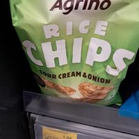 Soir cream chips - labeled vegan on back at Market IN in Kalampaka