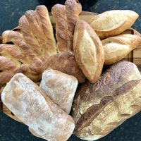 All the bread is made fresh so it doesn’t last as long as store bought but don’t worry! It freezes really welll  at One House Bakery in Benicia