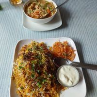 Typical Nepali food at Welcome Restaurant in Pokhara