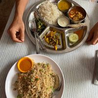 Dal bath veg at Welcome Restaurant in Pokhara