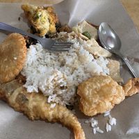 A mix from the buffet   at Yin Yi Vegetarian Restaurant in Kuantan