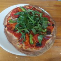 Veggie pizza at Island Table Grocer Cafe in New Territories