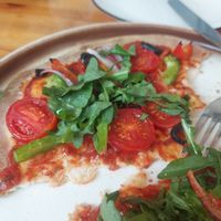 Veggie pizza at Island Table Grocer Cafe in New Territories