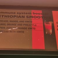 Menu at Merkamo Vegan in East London