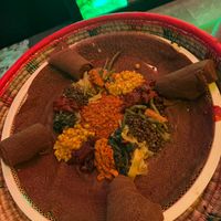Merkamo special, traditional (injera only) - large platter at Merkamo Vegan in East London