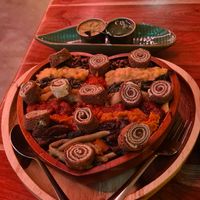 1 person platter at Merkamo Vegan in East London