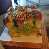 Pão de alho at Jamie's Italian in Lisbon