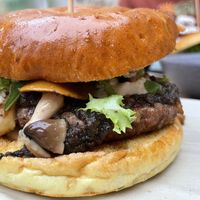 Hamburguesa vegana  at Restaurante Atalaya in Torla-ordesa