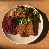 Part of breakfast plate  at Acai Plant Based Hotel & Restaurant in Rhodes