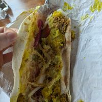 Falafel wrap at Habibi's Middle Eastern Cuisine in Courtenay