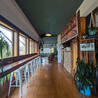 Beautiful decor in a comfortable space at Habibi's Middle Eastern Cuisine in Courtenay