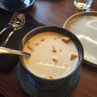 Tom Kha Soup made vegan and tofu added at Brass Wok in Calgary