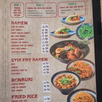 Lunch special menu at Ichiddo Ramen in Poughkeepsie