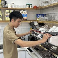 Oat /soya and coconut milk with your drinks   at Tit Coffee  in Cat Ba