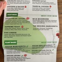 Menu  at I Love Pizza in Dulwich Hill