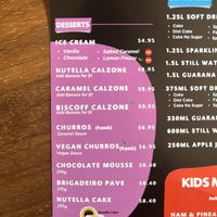 Dessert   at I Love Pizza in Dulwich Hill
