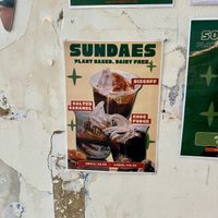 Plant based sundaes  at Kariton Sorbetes - Chinatown in Melbourne