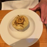 Pumpkin filled with lentil dal  at Olympia in Bern