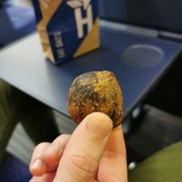 Chocolate and cherry energy ball (dense but tasty) at Haferkater - Hbf in Munich