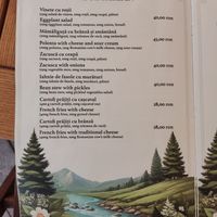 Vegetarian - some vegan (not stated) at Cabana Paltinu in Sibiu