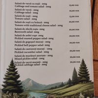 Salads - some vegan (not listed) at Cabana Paltinu in Sibiu