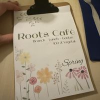 Menu spring  at Roots Cafe in Chambery