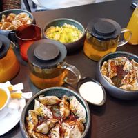 Tofu and Portobello mushroom dumplings at Simple Dumpl in Olomouc