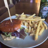 Vegan burger (no mayo!)  at Pogue Mahone in Mallorca