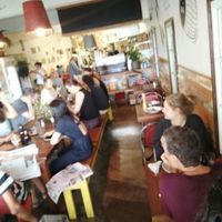 indoor seating  at Footbridge Cafe in Brunswick Heads