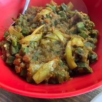 Okra at Kaur's Kitchen in Edmonton