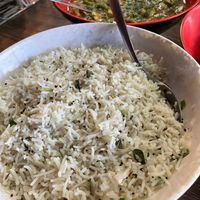 Side of rice at Kaur's Kitchen in Edmonton
