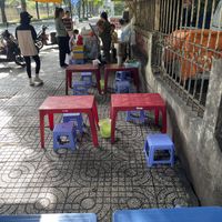 Seating   at Nameless street food stall in Ho Chi Minh City