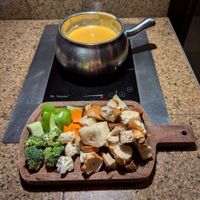 Cheese Fondue at The Melting Pot in Portland