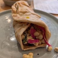 Chickpea wrap at No Monkey Business  in Keswick