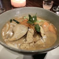 Vegetable laksa curry  at Sakti Dining Room in Mambal