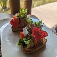 Cassava flatbread at Sakti Dining Room in Mambal