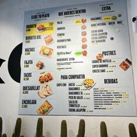 Menu Board - October 2024 at Gonzalez & Co Les Corts in Barcelona