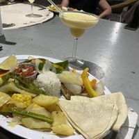 Vegan fajita   at La Tortuga Verde in Intipuca