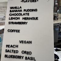 Menu  at Milkbox Ice Creamery in Denver