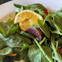 Beet salad with toasted walnuts and huge slices of beets  at Brunelleschi's in Aspen