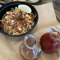 Akhenaton plate (koshari)  at King Tut - Egyptian Street Food in Brecksville
