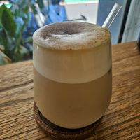 Black sugar oat milk, cold, NTD 200 at Away Cafe - 別處咖啡 in Taipei