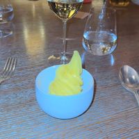 Orange sorbet  at The Grill by Tom Booton in London