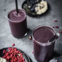 Açaí smoothie at The Goood Açaí Club in Madrid