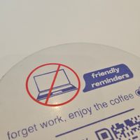 No laptops allowed at Coffee Monkey in Chisinau